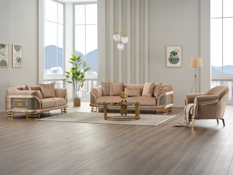 Versace Gold Living Room Set