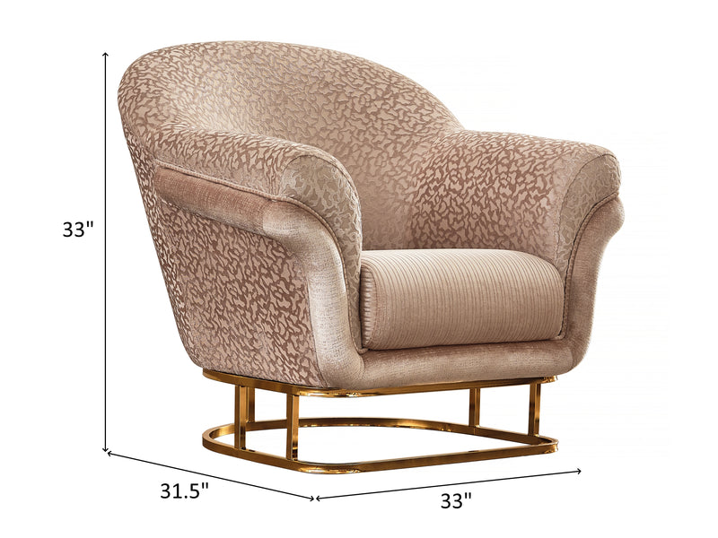 Versace Gold Living Room Set