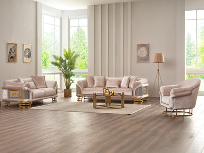 Versace Gold 95.2" Wide Sofa