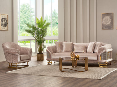 Versace Gold Living Room Set