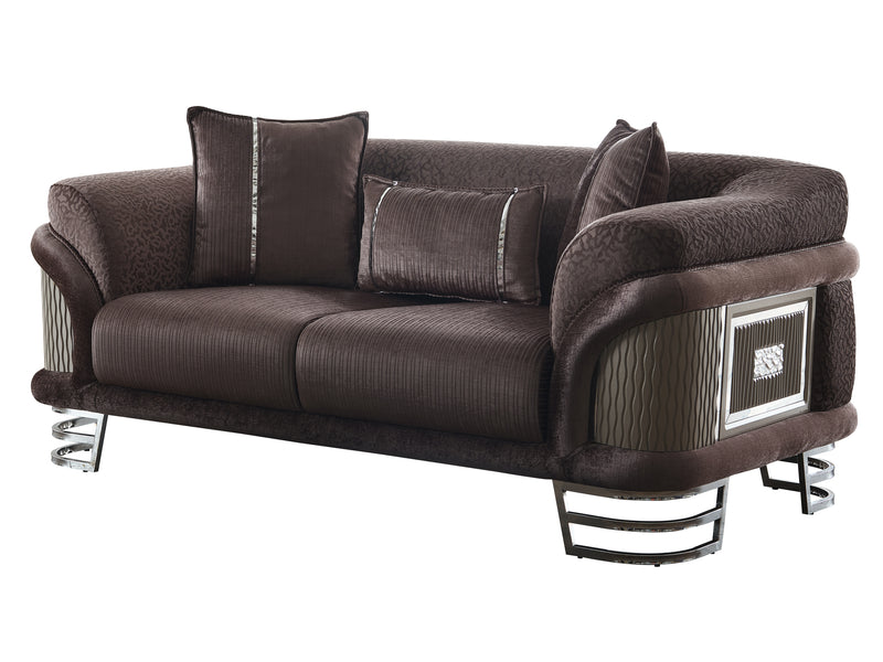 Versace Silver Living Room Set