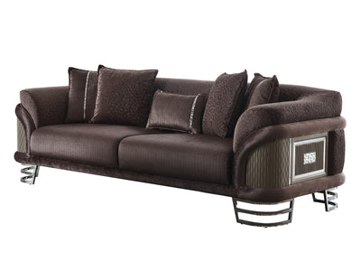 Versace Silver Living Room Set