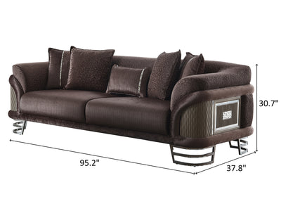 Versace Silver Living Room Set