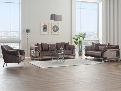 Versace Silver 95.2" Wide Sofa