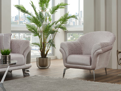 Versace Silver Living Room Set