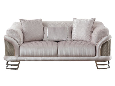 Versace Silver Living Room Set