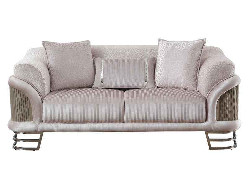 Versace Silver Living Room Set