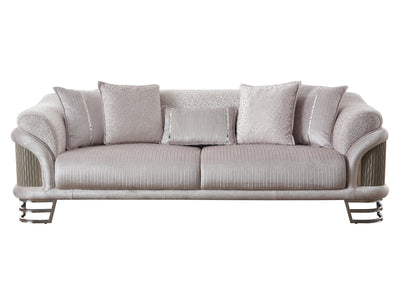 Versace Silver 95.2" Wide Sofa