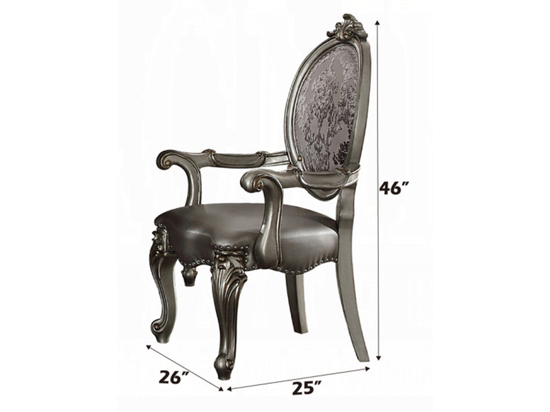 Versailles 6-8-10 Person Extendable Antique Finish Dining Room Set