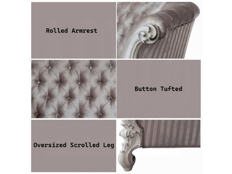 Versailles Tufted Traditional Living Room Set