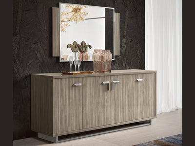 Volare 79" Wide 4 Door Buffet With Mirror