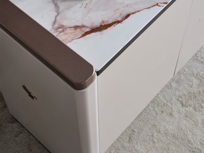 Voyance 88.5" Wide 4 Door Buffet With Mirror