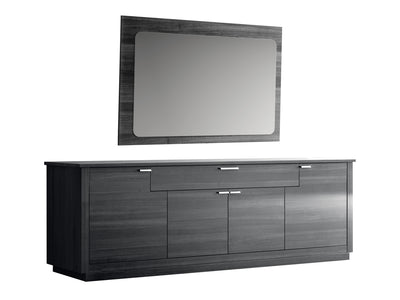 Vulcano 82.5" Wide 4 Door 1 Drawer Buffet With Mirror