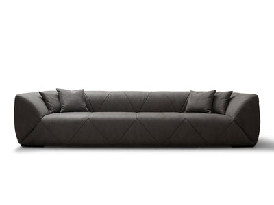 Quarry 120" Wide Nubuck Fabric 4 Seater Sofa