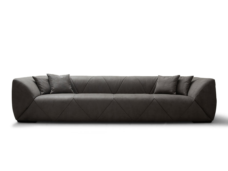 Quarry 120" Wide Nubuck Fabric 4 Seater Sofa