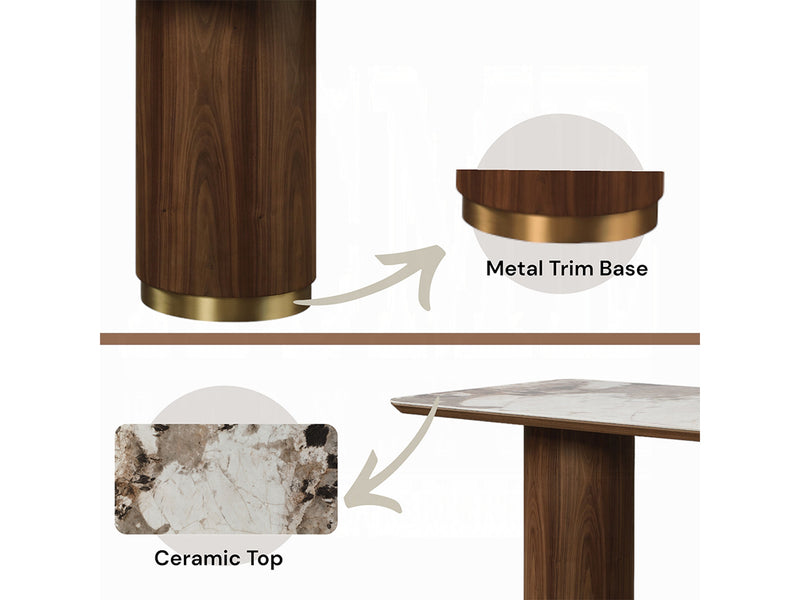 Willene DT - Gamarya DC 6 Person Dining Room Set