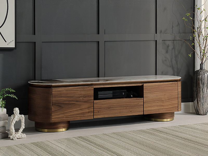 Willene 71" Wide Ceramic Top TV Stand