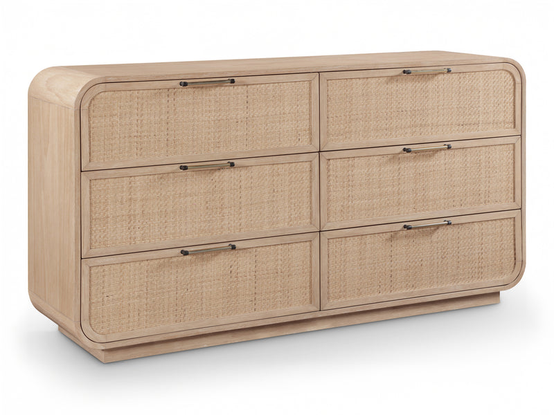 Windsor 60.5" Wide 6 Drawer Dresser With Mirror