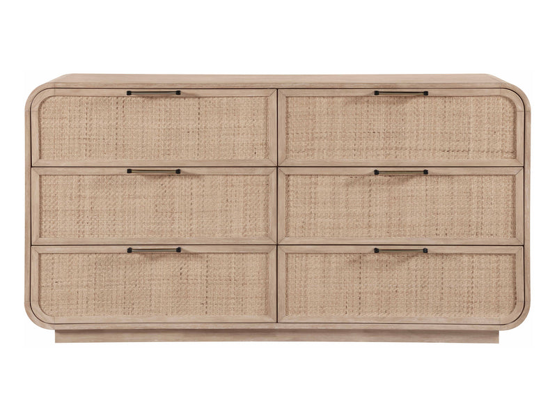 Windsor 60.5" Wide 6 Drawer Dresser With Mirror