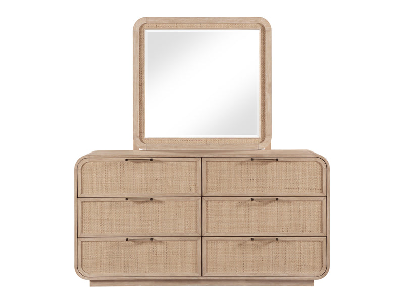 Windsor 60.5" Wide 6 Drawer Dresser With Mirror