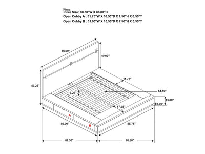 Winslow Storage Platform Bedroom Set