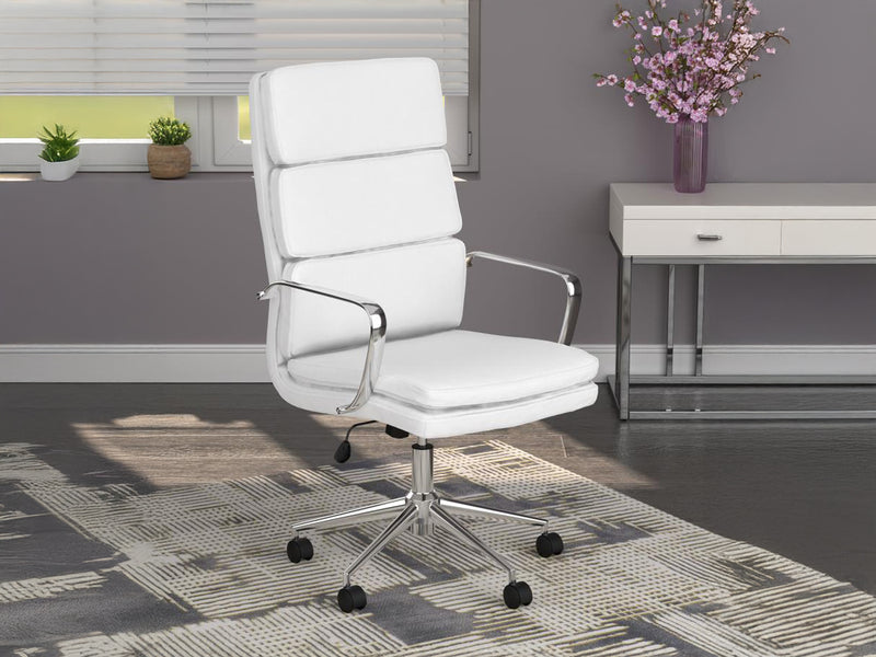 Ximena 22.7" Wide Upholstered Adjustable High Back Office Chair