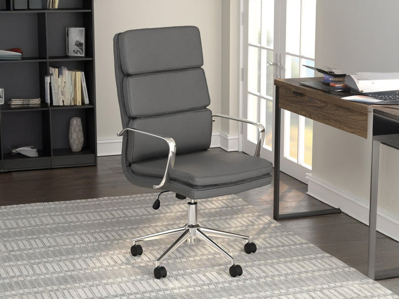 Ximena 22.7" Wide Upholstered Adjustable High Back Office Chair