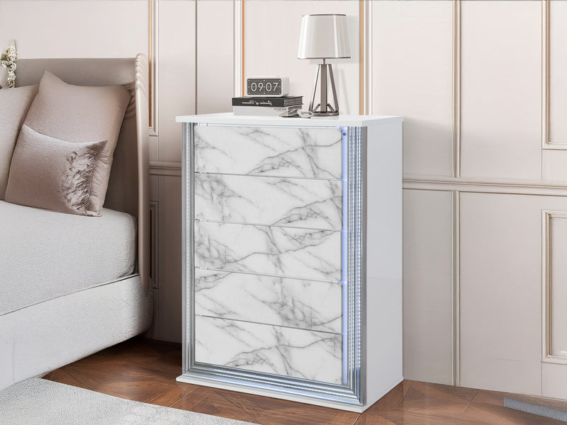 Ylime 35.4" Wide 5 Drawer Chest