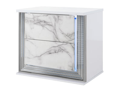 Ylime 24.6" Tall 2 Drawer Nightstand