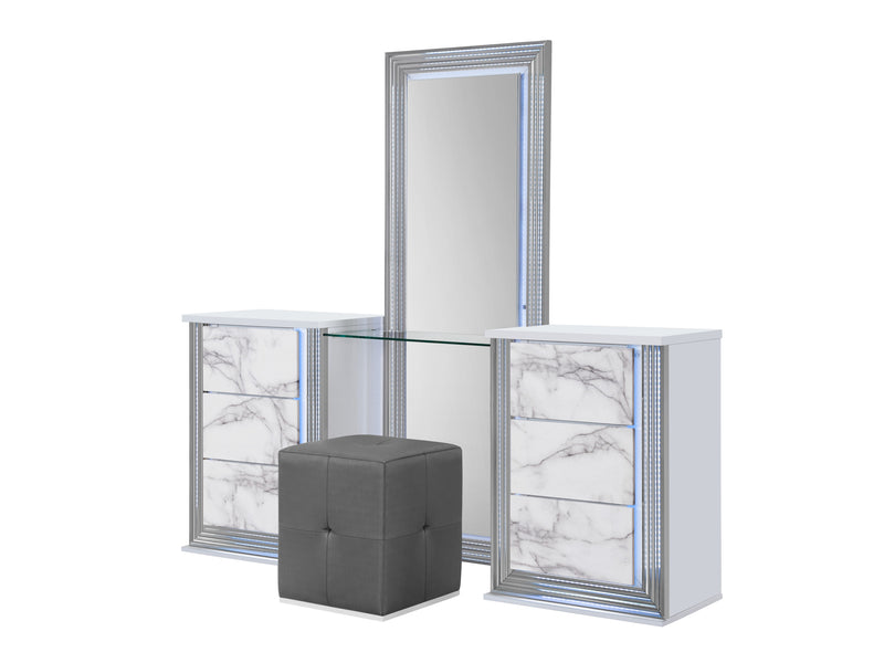 Ylime 72" Wide 6 Drawer Makeup Vanity Set