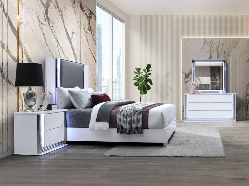 Ylime 61" Wide 6 Drawer Dresser With Mirror