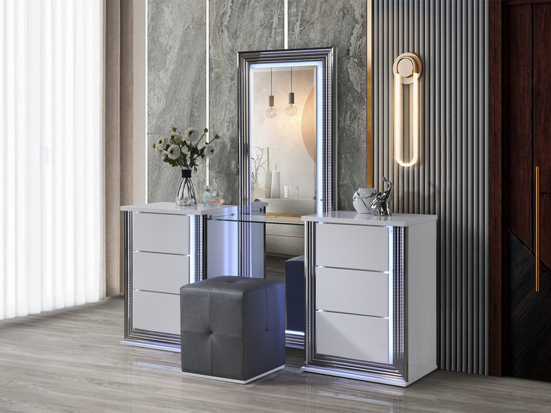 Ylime 72" Wide 6 Drawer Makeup Vanity Set