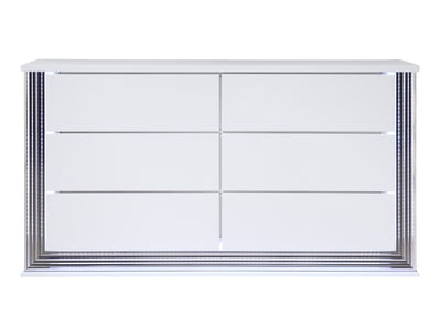 Ylime 61" Wide 6 Drawer Dresser With Mirror