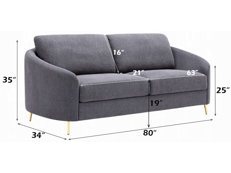 Yuina 80" Wide Sofa