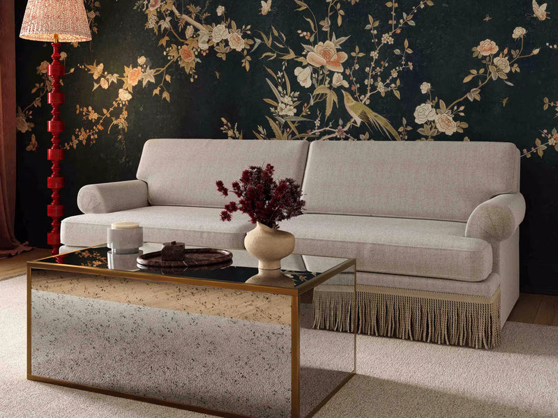 Yvette 92" Wide Boucle Sofa