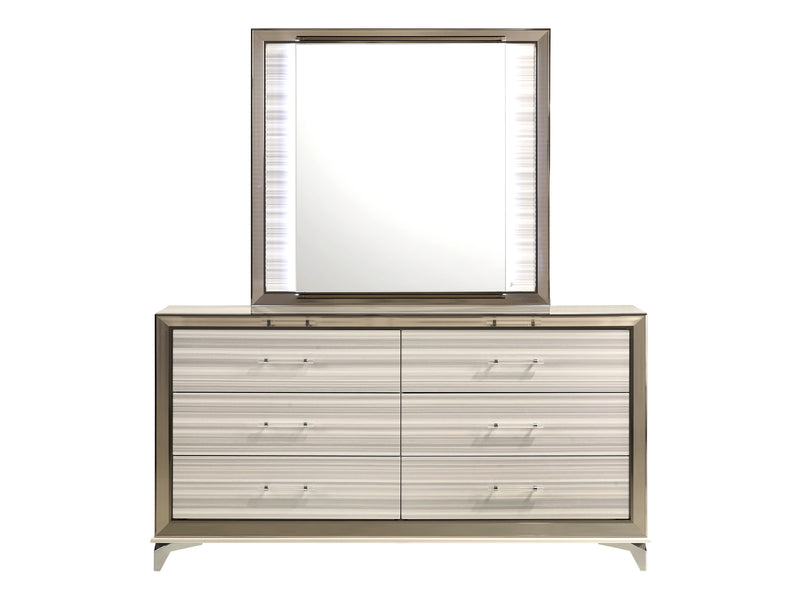 Zambrano 64.2" Wide 6 Drawer Dresser With Mirror