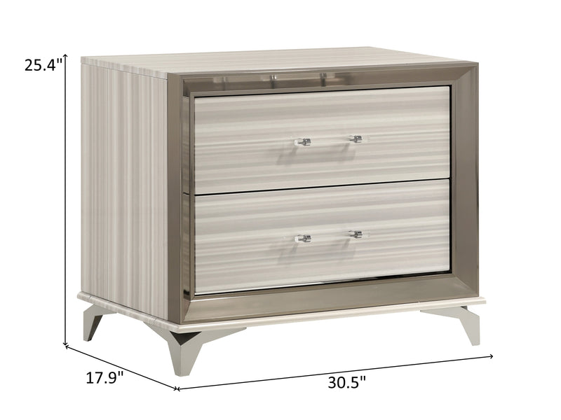 Zambrano 25.4" Tall 2 Drawer Nightstand