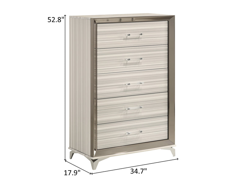 Zambrano 34.7" Wide 5 Drawer Chest