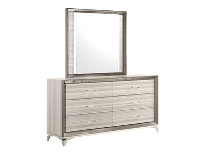 Zambrano 64.2" Wide 6 Drawer Dresser With Mirror