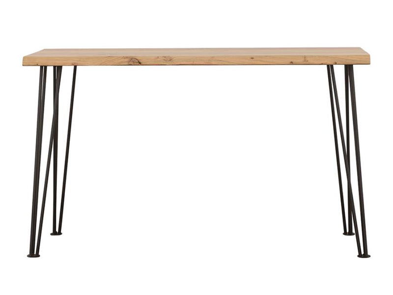 Zander 50" Wide Solid Acacia Wood Top Console Table