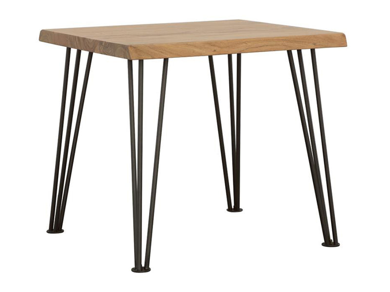 Zander 22.5" Tall Square Wood Top End Table