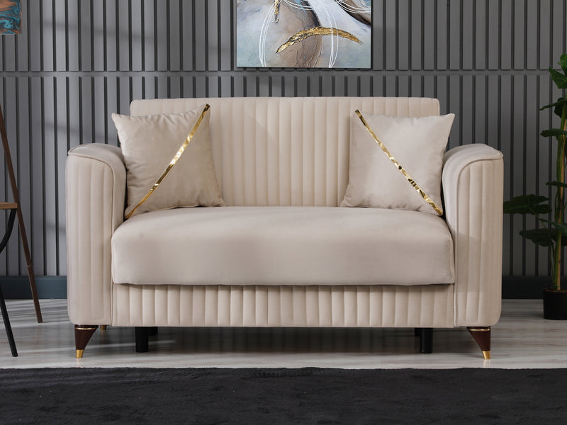 Zebra 61" Wide Convertible Loveseat