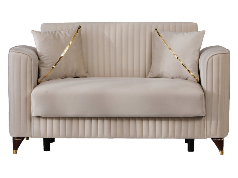 Zebra 61" Wide Convertible Loveseat