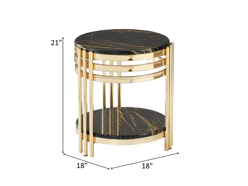 Zeus 335-336 18" Wide End Table