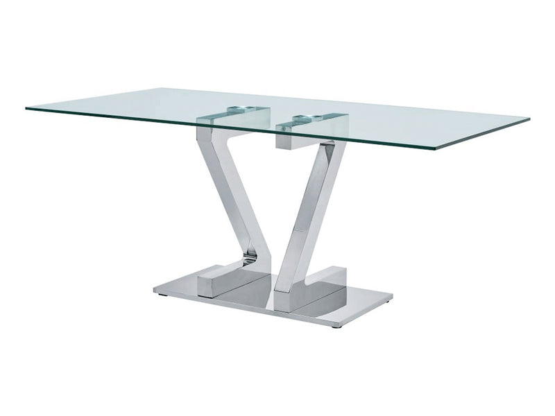 Zig Zag 63" Wide Dining Table