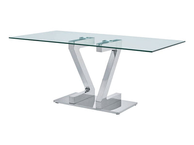 Zig Zag 71" Wide Dining Table