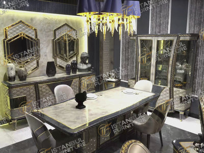 Kristal MyL Traditional 6 Person Dining Room Set