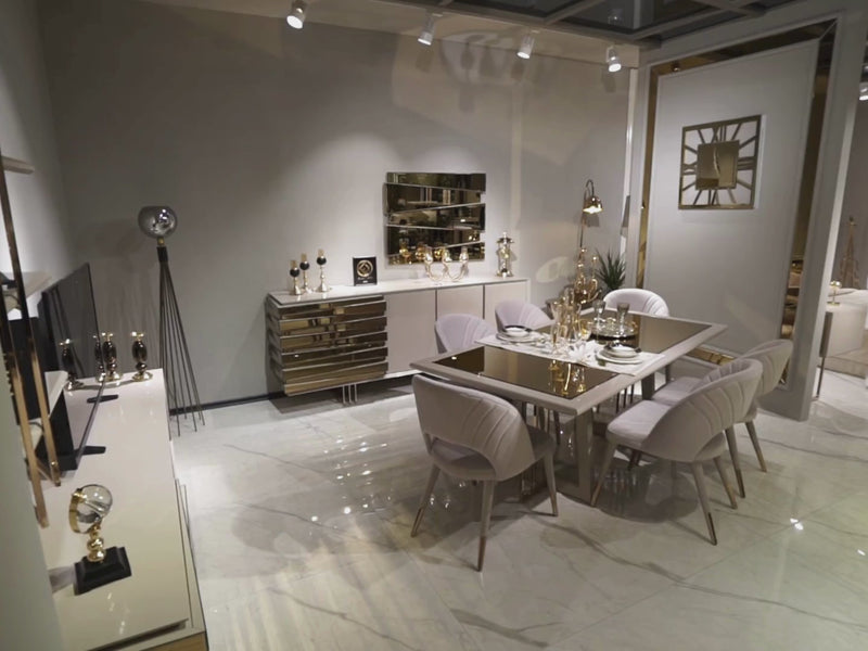 Berlin Favori 6 Person Dining Room Set