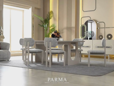 Parma Max 78.7" Wide 4 Door Buffet With Mirror