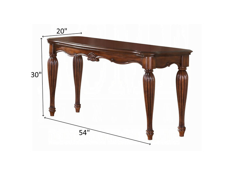 Dreena 54" Wide Cherry Finish Console Table